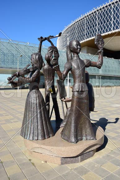 Астана - уличная скульптура. Достопримечательности Казахстана. 