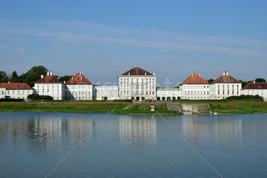 Германия, Мюнхен, панорама на замок Нимфенбург 