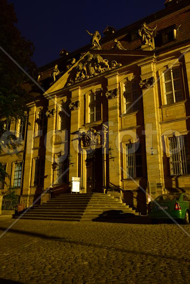 Германия - город Бамберг. Ночной город 