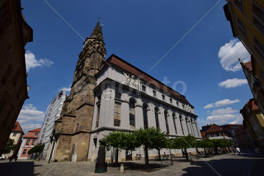 Германия - город Ансбах под Нюрнбергом. Памятник архитектуры 