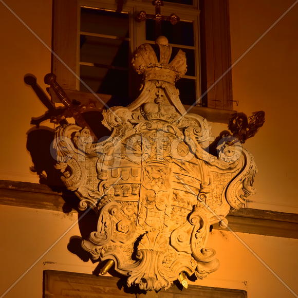 Германия - город Бамберг. Ночной город 