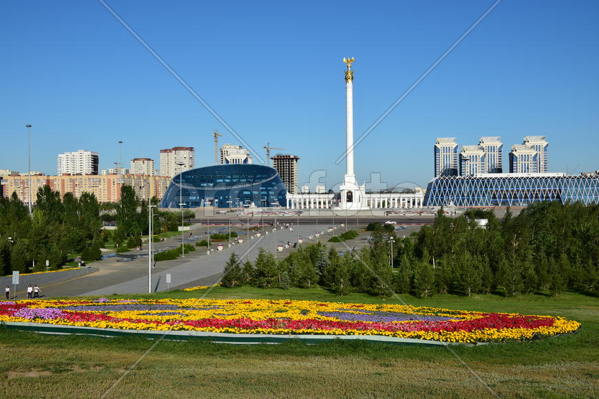 Астана - Площадь независимости. Казахстан 