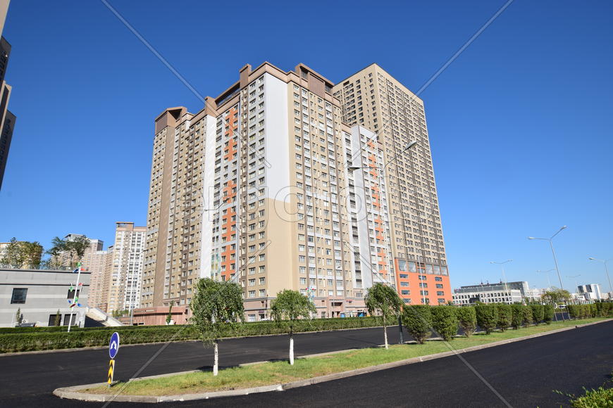 Астана - многоэтажные жилые дома. Архитектура Казахстана 