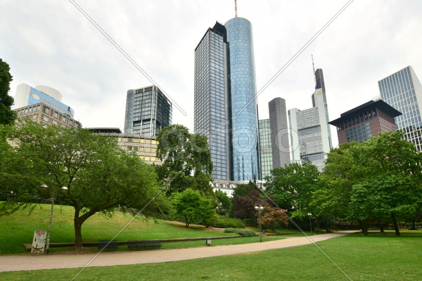 Франкфурт-На-Майне, панорама города 