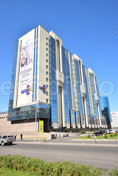 Астана - многоэтажные современные здания. Казахстан 