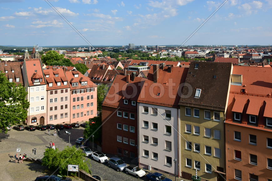 Германия - город Нюрнберг. Архитектура города 