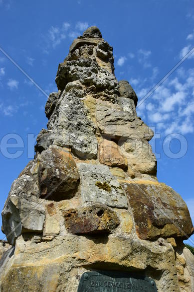 Германия, город Бамберг, замок "Альтенбург". Каменный указатель 