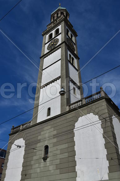 Германия, Аугсбург, башня с часами 
