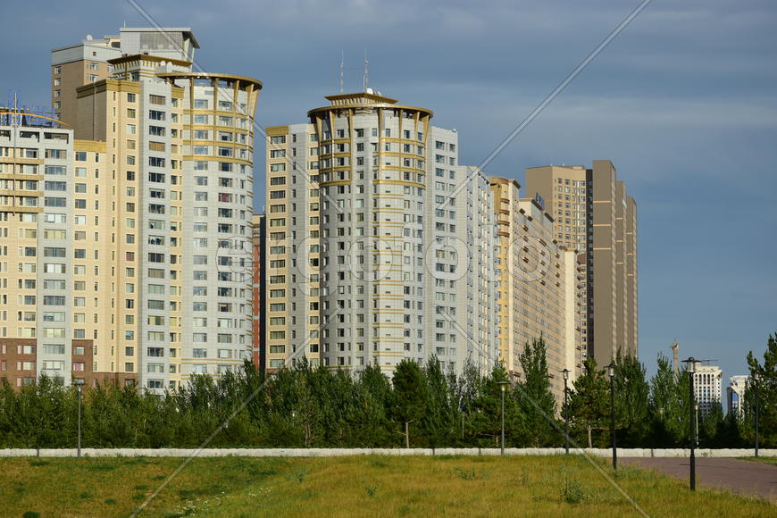Астана. Городская архитектура. Современные высотные здания 