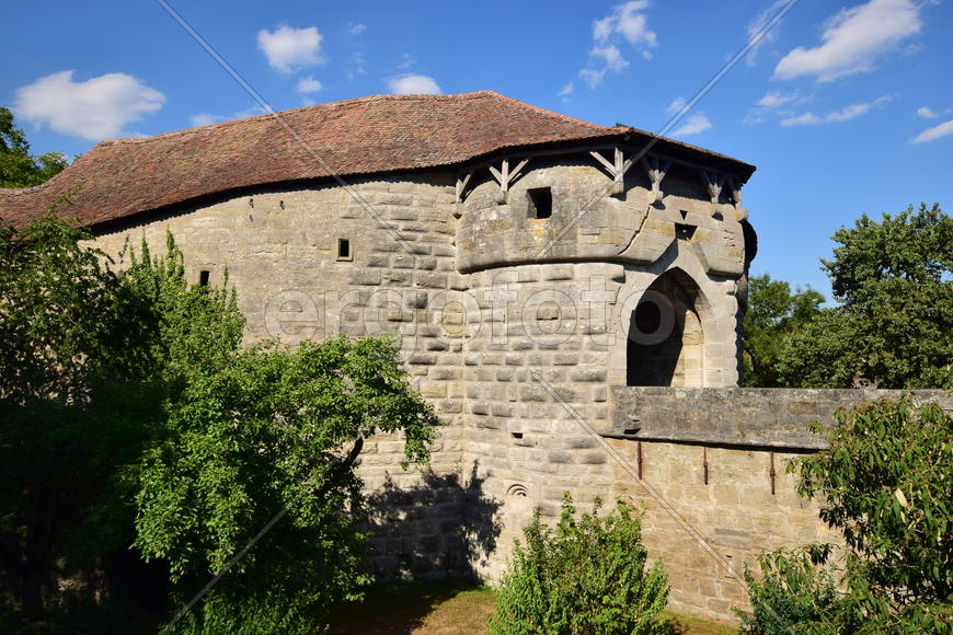 Исторический город Ротенбург в Баварии.