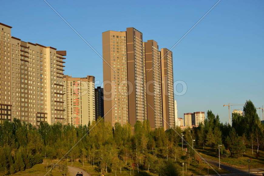 Астана. Городская архитектура. Современные высотные здания 