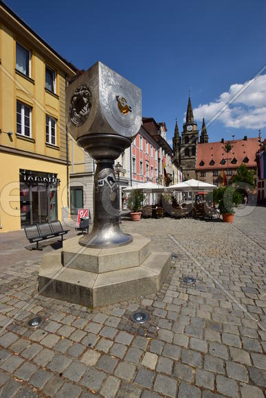 Германия - город Ансбах под Нюрнбергом. Памятник архитектуры 