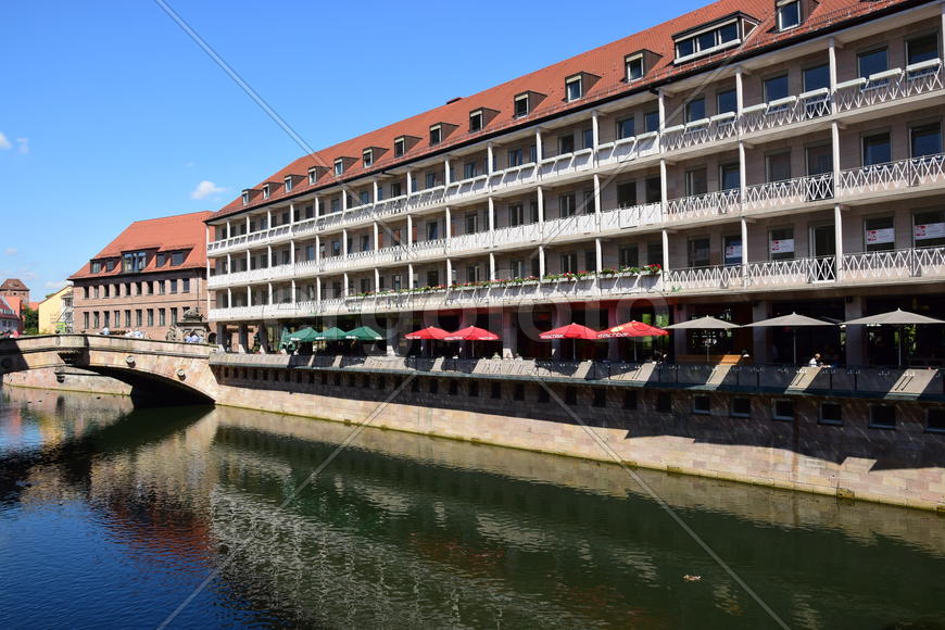 Германия - город Нюрнберг. Современная архитектура 