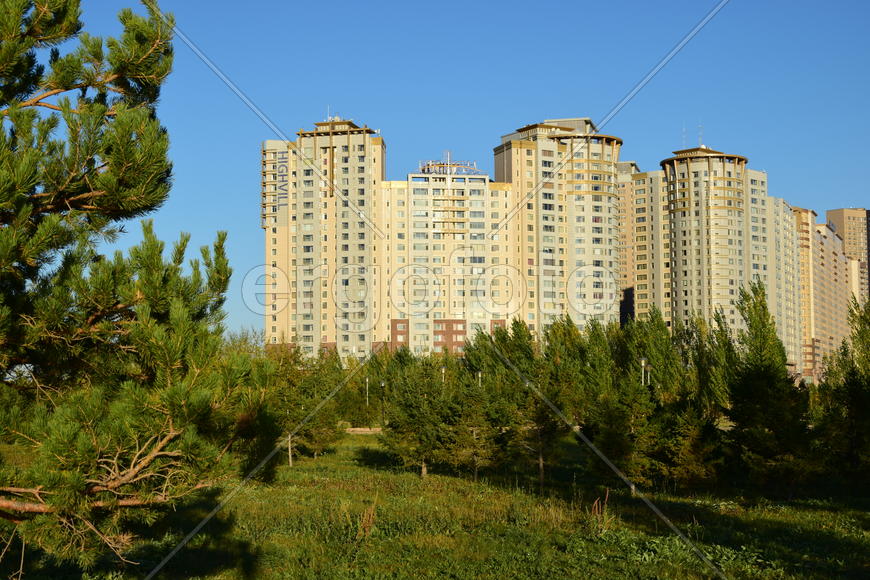 Астана. Городская архитектура. Современные высотные здания 
