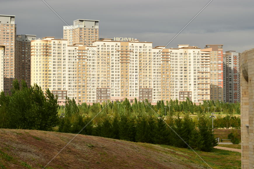 Астана. Городская архитектура. Современные высотные здания 