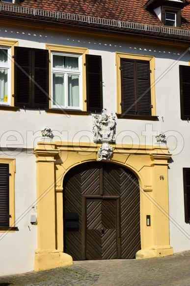 Германия - город Бамберг.Старинные жилые дома в немецком стиле 