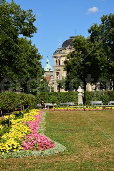 Германия - город Бамберг. Аллеи города 