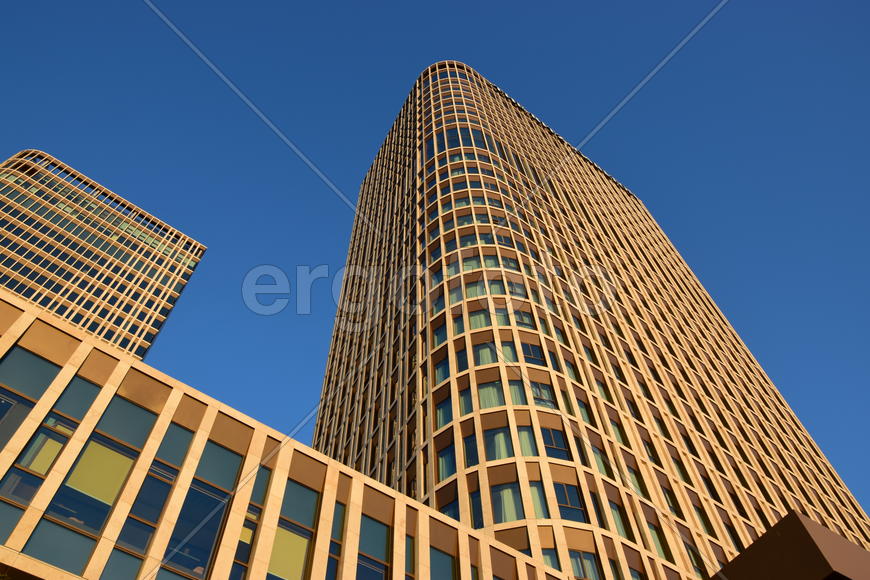 Астана - городская архитектура. Современные многоэтажные здания. Казахстан 