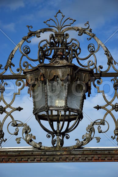 Германия - город Бамберг. Кованный фонарь 