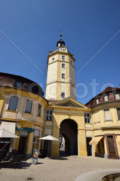 Германия - город Ансбах под Нюрнбергом. Памятник архитектуры 