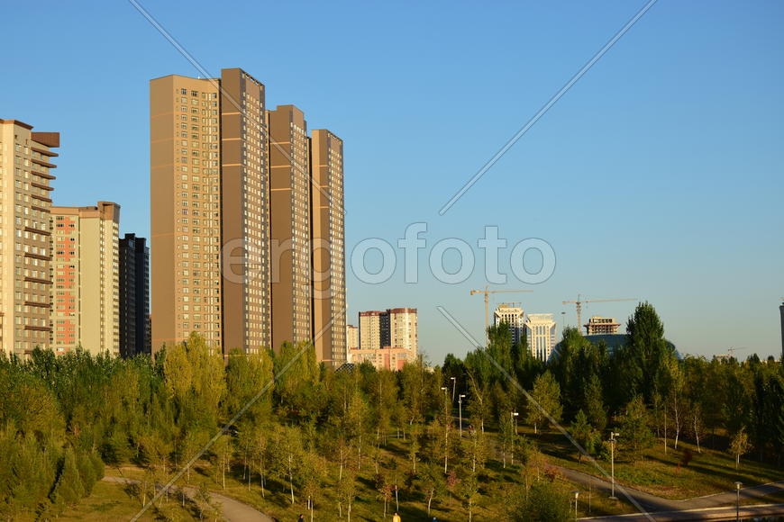 Астана. Городская архитектура. Современные высотные здания 