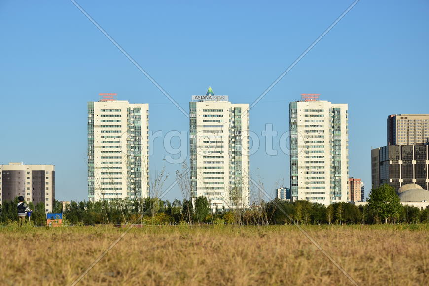 Астана. Городская архитектура. Современные высотные здания 