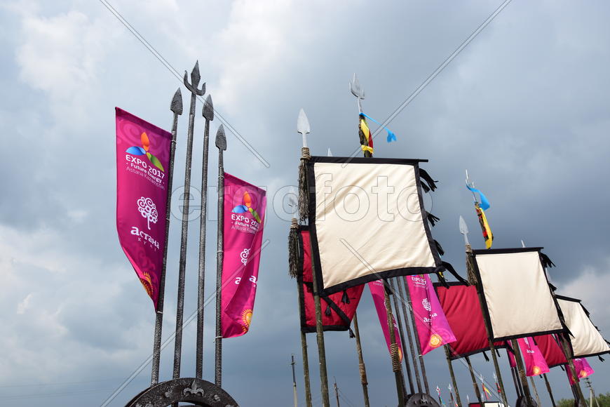 Празднование дня города в Астане. Казахстан