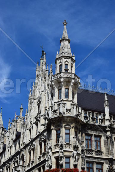 Германия. Мюнхен. Фасад старинного здания 