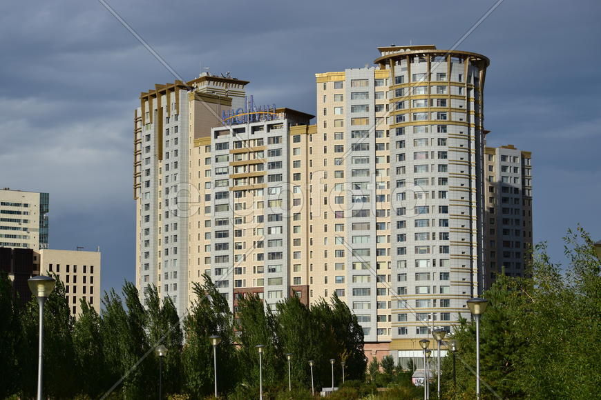 Астана. Городская архитектура. Современные высотные здания 