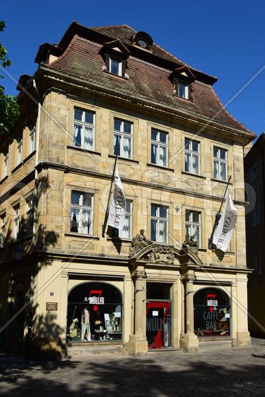 Германия - город Бамберг. Жилые дома 