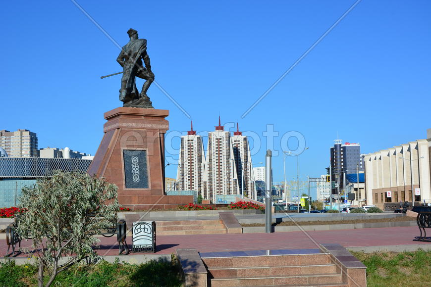 Астана - уличная скульптура. Достопримечательности Казахстана. 