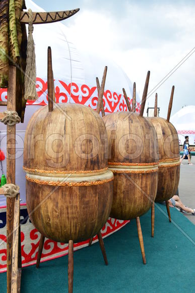 Празднование дня города в Астане. Казахстан