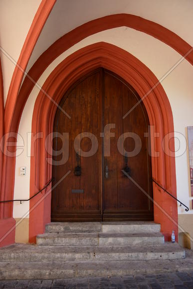 Германия - город Бамберг. Фасад здания 