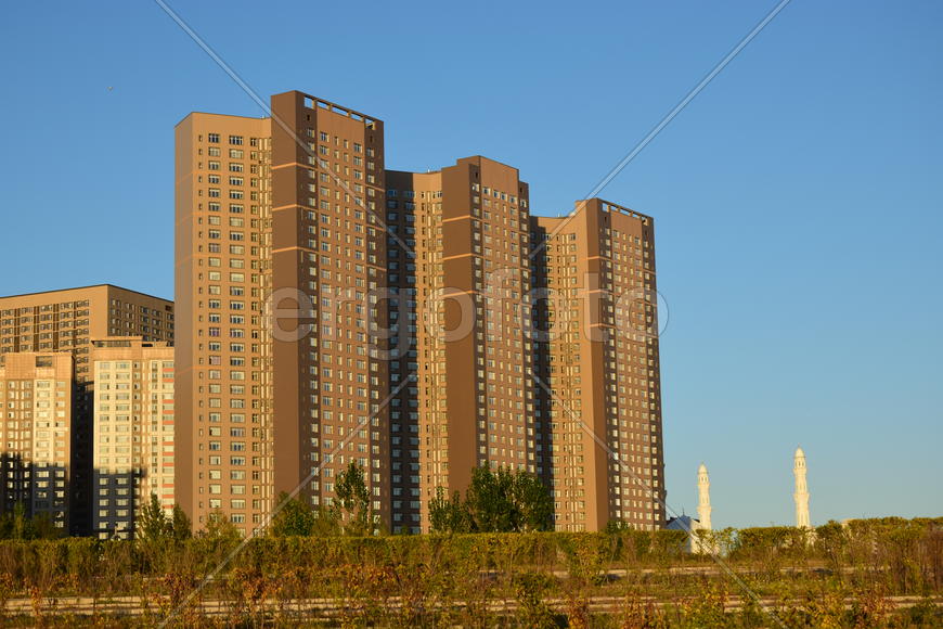 Астана. Городская архитектура. Современные высотные здания 