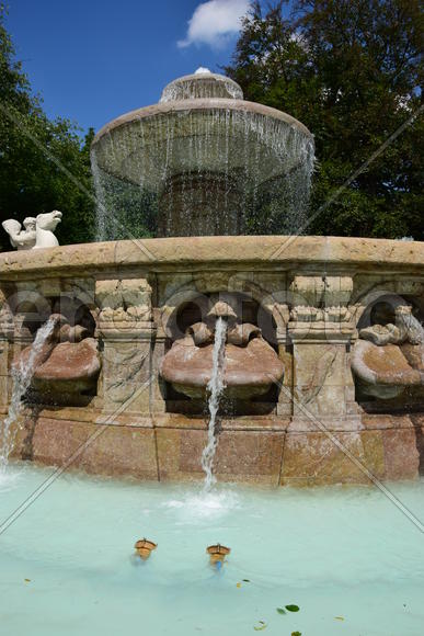 Деталь фонтана Виттельсбахов в Мюнхене