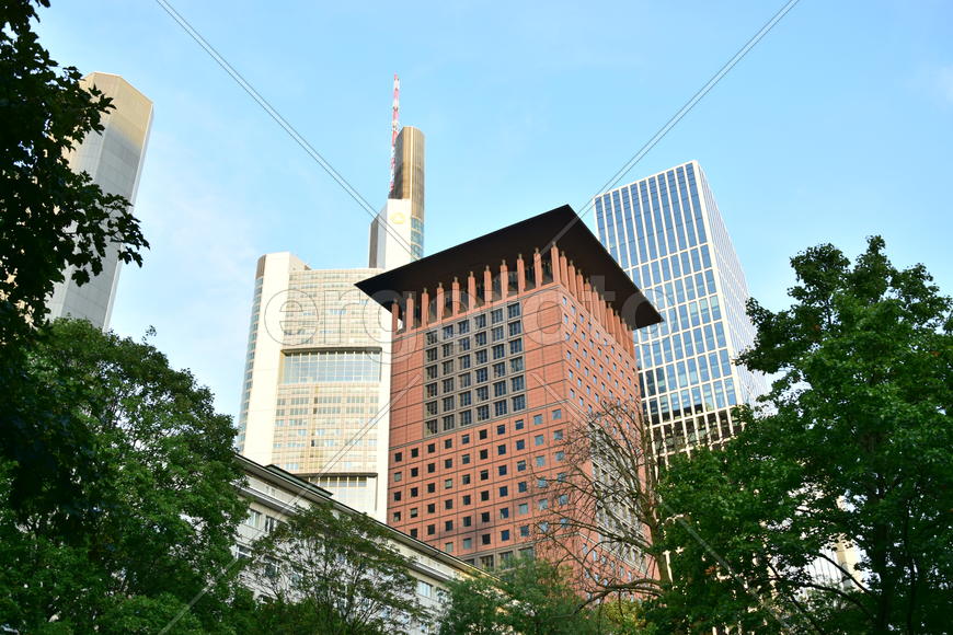 Германия, Франкфурт-на-Майне. Небоскребы 