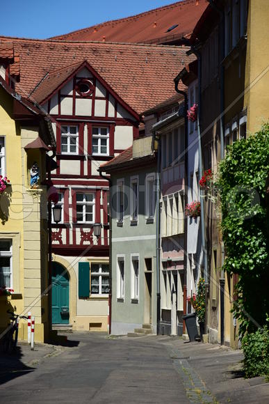 Германия - город Бамберг. Жилые дома 