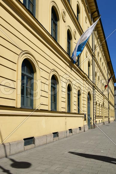 Германия. Мюнхен. Фасад старинного здания 