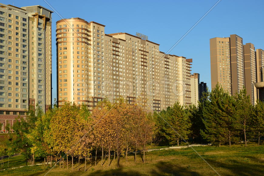 Астана. Городская архитектура. Современные высотные здания 