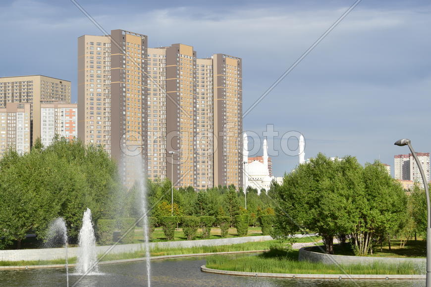 Астана. Городская архитектура. Современные высотные здания 