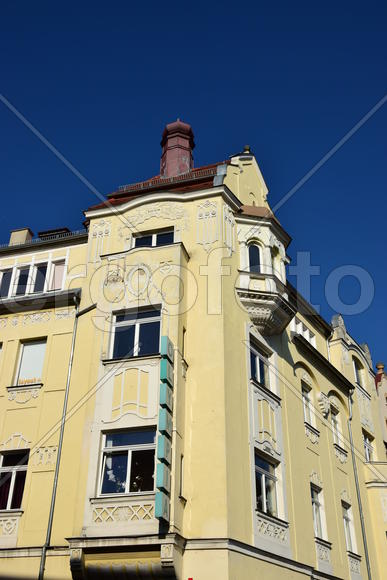 Германия - город Бамберг. Жилые дома 