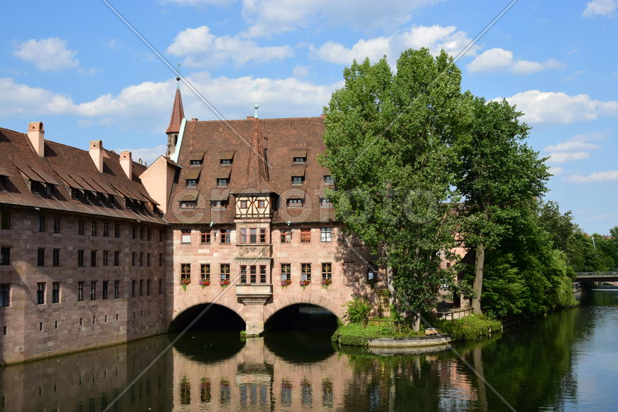 Германия - город Нюрнберг. Памятник архитектуры 