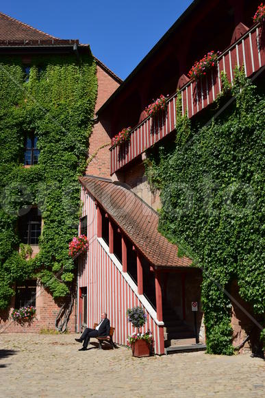 Германия, Нюрнберг - Имперская крепость, старинные жилые дома 