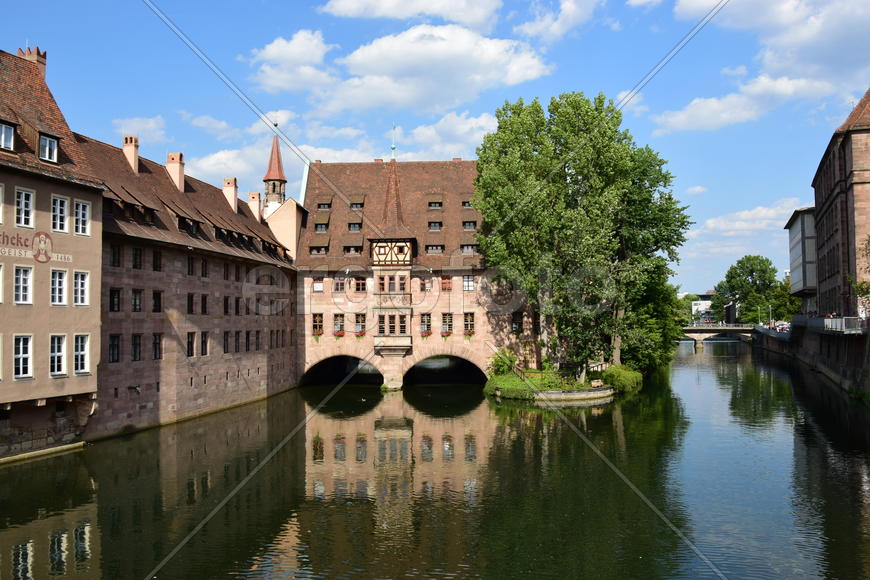 Германия - город Нюрнберг. Памятник архитектуры 