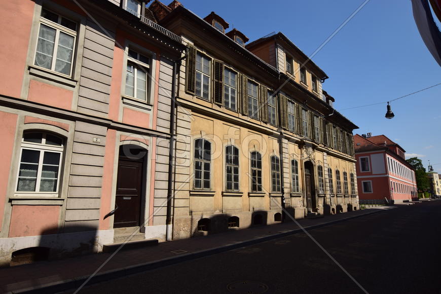 Германия - город Ансбах под Нюрнбергом. Памятник архитектуры 