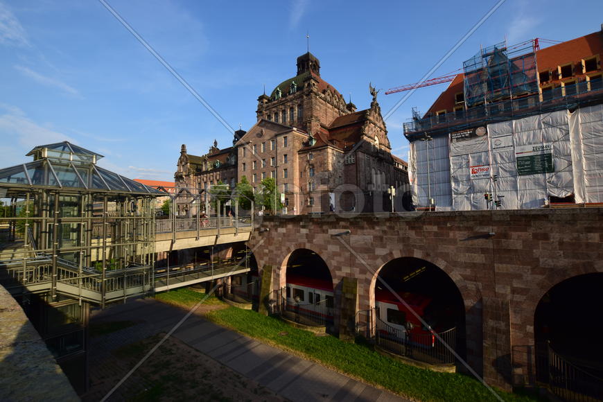 Германия - город Нюрнберг. Памятник архитектуры 
