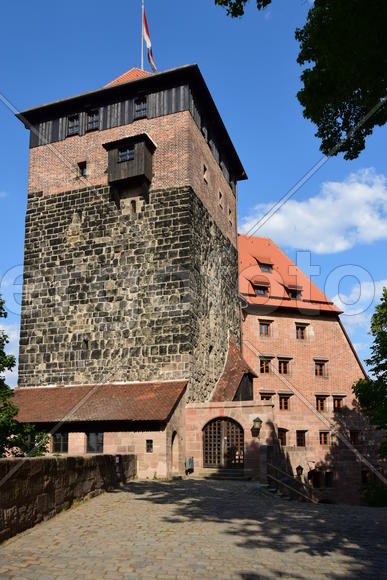 Германия - город Нюрнберг. Фасад исторического здания 