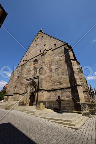 Германия - город Ансбах под Нюрнбергом. Памятник архитектуры 