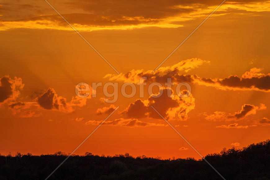 012  Небо над Арбековским лесом в Запрудном. Пенза. 26.09.2015