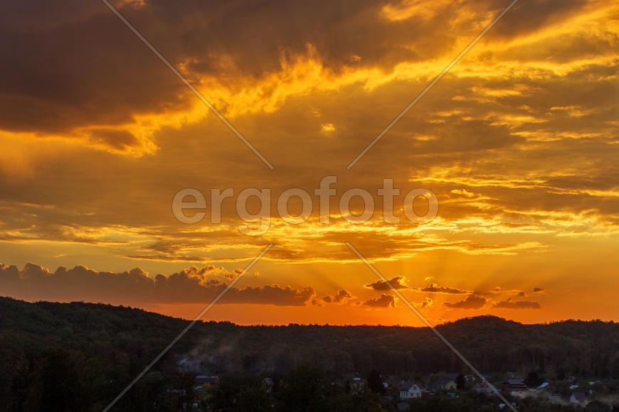 009  Небо над Арбековским лесом в Запрудном. Пенза. 26.09.2015
